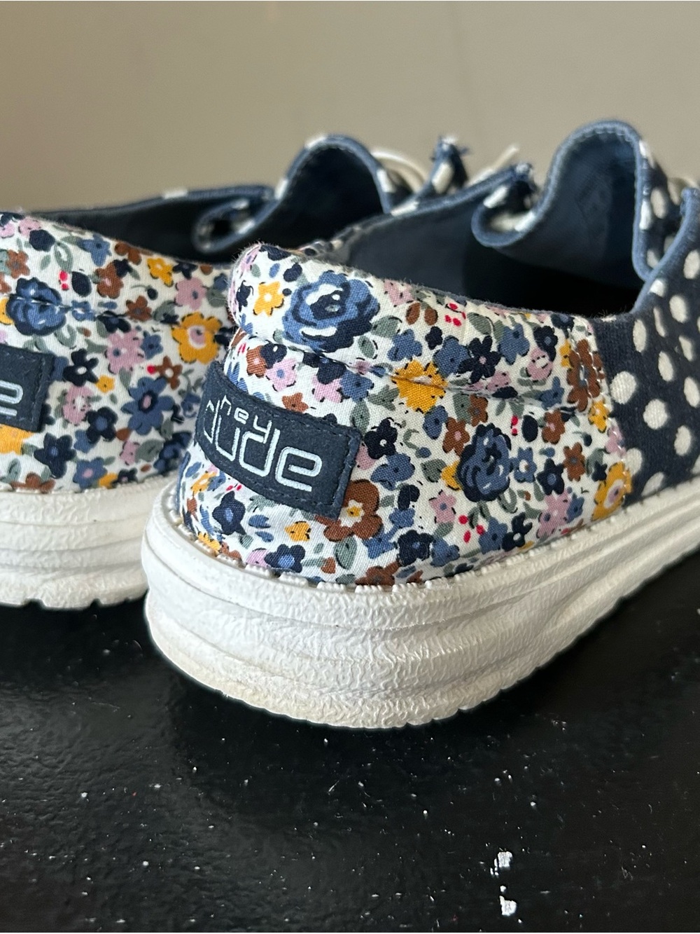 Hey Dude Wendy Navy Polka Dot - Picture 2 of 5